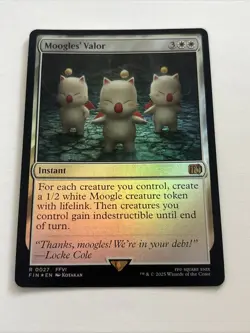 Moogles' Valor- Final Fantasy Foil MTG-NM - Image 2