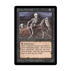WOTC MtG Beta Drudge Skeletons (C) EX - Image 1
