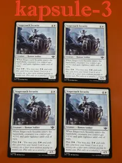 4x Stagecoach Security | Outlaws of Thunder Junction | MTG Magic Cards - Image 1