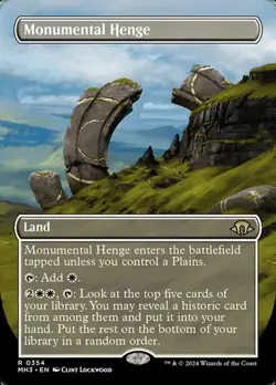 Monumental Henge - Extended Art MH3 LP MTG - Image 1