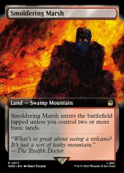 Smoldering Marsh - Extended Art DRWHO LP MTG - Image 1
