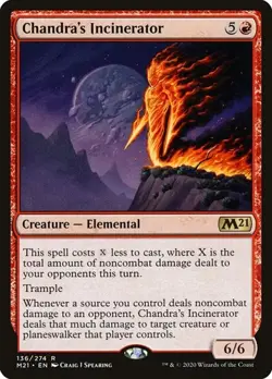 Chandra's Incinerator Core Set 2021 LP MTG - Image 1