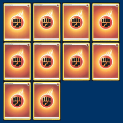 10x Fighting Energy Lot Sword Shield Energy Pokemon Cards Deck Builder - Image 1