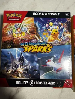 Pokemon Surging Sparks SV08 Booster Bundle TCG 6 Packs Free Shiping - Image 1