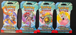 Pokemon Journey Together - Sleeved Booster Pack - ART SET - 4 pack lot- sealed - Image 1