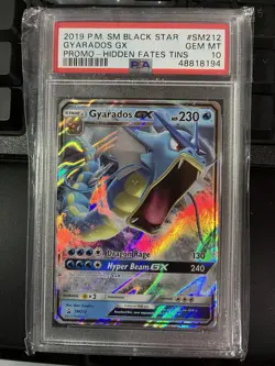 2019 Pokemon PSA 10 Gyrados GX Black Star Promo #SM212 Sun & Moon Hidden Fates - Image 2