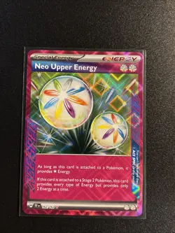 Pokemon TCG Neo Upper Energy 162/162 Temporal Forces Ace Spec Rare NM/M - Image 2