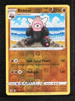 Bewear Reverse Foil Pokemon Sword & Shield Fusion Strike #151 - Image 1
