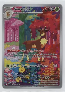 Sawsbuck Illustration Rare Pokemon SV05: Temporal Forces #166 - Image 1