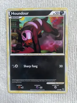Houndour - Pokemon TCG - HeartGold SoulSilver Undaunted - 53/90 - Lightly Played - Image 1