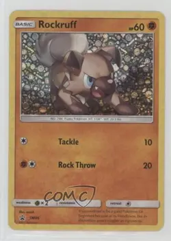 Rockruff (Sequin Holo) Pokemon Sun & Moon Black Star Promo #SM06 - Image 1