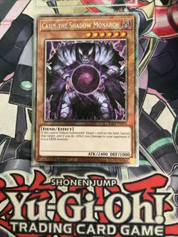 Caius The Shadow Monarch Platinum Secret Rare RA03-EN193 Yugioh - Image 1