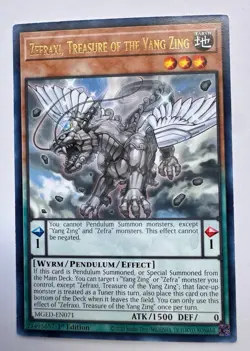 Zefraxi, Treasure of the Yang Zing - MGED-EN071 - Rare - 1st Edition - Yugioh - Image 1