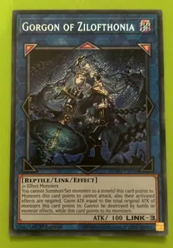 DUAD-EN050 Gorgon of Zilofthonia Secret Rare 1st Ed YuGiOh NEW - Image 1