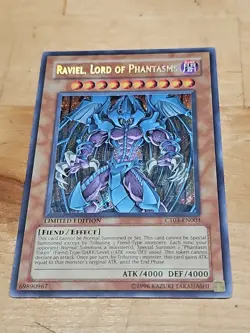 1996 Yugioh Raviel Lord Of Phantasms Limited Edition Ultra Rare CT03-EN003 ¿ - Image 1