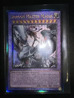 YUGIOH! Dragon Master Magia RA04-EN055 Prismatic Ultimate PUR 1st NM BLUE EYES - Image 1
