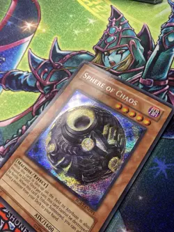 Yugioh SPHERE OF CHAOS SECRET RARE RGBT-EN093 LP See Pics Raging Battle - Image 2