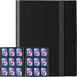 Trading Card Binder, 9 Pockets Card Album Folder, 360 Side Loading Pocket Bin... - Image 2
