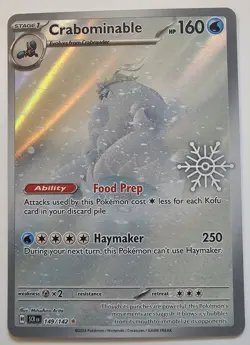 Crabominable 149/142 Holiday Calendar 2025 Festive Stamp Promo Card - Image 1