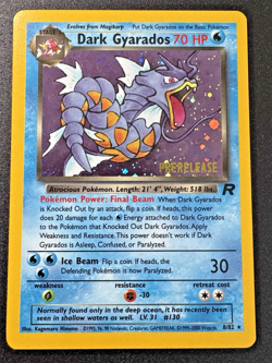 Prerelease Dark Gyarados 8/82 Team Rocket Pokemon Card Holo Foil Rare Near Mint - Image 1