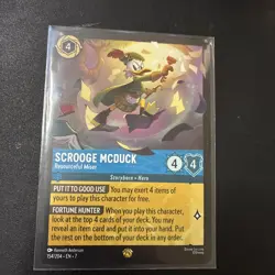 Lorcana Scrooge McDuck Resourceful Miser Card 154/204 Archazia's Island Regular - Image 1