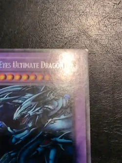 Yu-Gi-Oh! SECRET RARE HOLO CARD BLUE-EYES ULTIMATE DRAGON RP01-EN000 1996 LP - Image 4