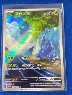 Heracross - 194/193 - Pokemon Paldea Evolved Illustration Rare Card NM - Image 1