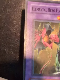 Yu-Gi-Oh! SUPER RARE HOLO CARD ELEMENTAL HERO FLAME WINGMAN DP1-EN10 VLP - Image 4