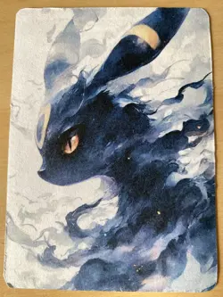 Anime ART STYLE Umbreon Fan Full Art Pokemon Custom Card/perfect bookmark - Image 1