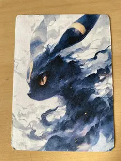 Anime ART STYLE Umbreon Fan Full Art Pokemon Custom Card/perfect bookmark - Image 4
