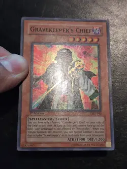 Yu-Gi-Oh! SUPER RARE CARD GRAVEKEEPER'S CHIEF PGD-065 1ST VLP - Image 2