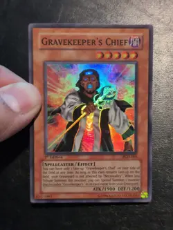 Yu-Gi-Oh! SUPER RARE CARD GRAVEKEEPER'S CHIEF PGD-065 1ST VLP - Image 3