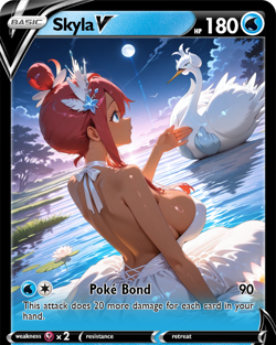 LoveangelGames-Season 2- Custom Card- Waifu Universe- Skyla Bond Promo (Stream) - Image 1