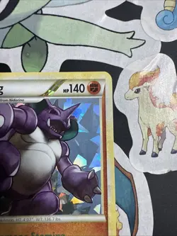 Nidoking 6/102 Cracked Ice NM -Rare Vintage Holo Pokemon Card- Triumphant - Image 4
