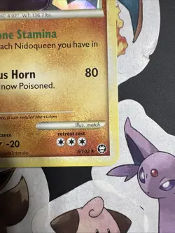 Nidoking 6/102 Cracked Ice NM -Rare Vintage Holo Pokemon Card- Triumphant - Image 5