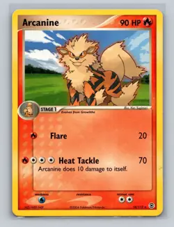 (3x) Arcanine 18/112 Ex Fire Red And Leaf Green Rare Pokemon Card Vintage MP - Image 5