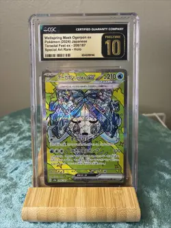 Pokemon Card CGC Pristine 10 Wellspring Mask Ogerpon EX 208/187 SV8a Japanese - Image 1