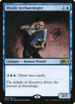 Mystic ArchaeologistCORE 2019 MTG MAGIC CREATURE HUMAN WIZARD RARE - Image 1