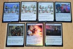 MTG 7x White Instant Foils Isolate, Adamant Will, Renounce the Guilds & more - Image 1