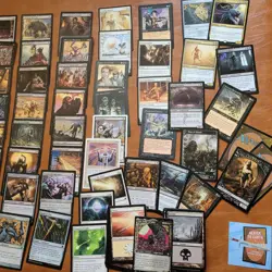 Black and White ZOMBIES' Fun Tribal Custom Complete COMMANDER DECK MTG 100 Cards - Image 2