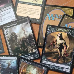 Black and White ZOMBIES' Fun Tribal Custom Complete COMMANDER DECK MTG 100 Cards - Image 4