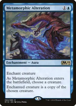 Metamorphic Alteration CORE 2019 MTG MAGIC ENCHANTMENT AURA RARE - Image 1