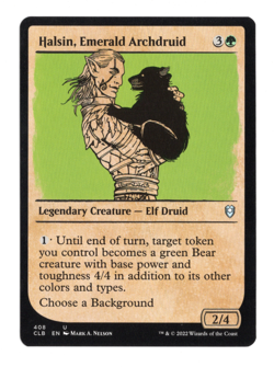 MTG-Halsin, Emerald Archdruid-Battle for Baldur's Gate-408-Near Mint-NonFoil - Image 1