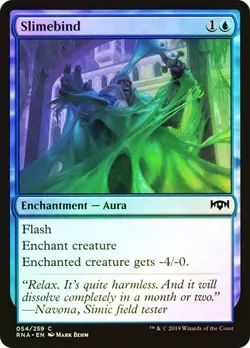 Slimebind Ravnica Allegiance MTG MAGIC ENCHANTMENT AURA FOIL - Image 1