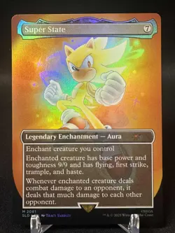1x - Super State - FOIL BORDERLESS #2081 - Sonic Secret Lair - NM MTG - Image 1