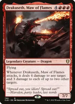 2x Drakuseth, Maw of Flames CLB LP MTG - Image 1