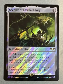 MTG / Sceptre of Eternal Glory / 40K / #166 / SURGE FOIL / Rare / NM - Image 1