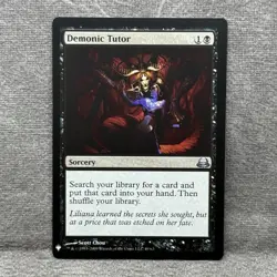 Demonic Tutor (DVD) - The List Reprints (LIST) #49 NM Non-Foil Magic MTG - Image 1