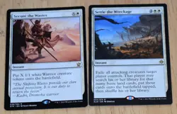 MTG 2x White Rare Instant Secure the Wastes & Settle the Wreckage - Image 1