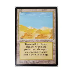 WOTC MtG Arabian Nights Desert - Campfire/Mirage Misprint (C1) VG - Image 1